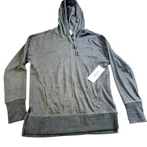 RBX Active Lightweight Charcoal Gray Hoodie NWT Size L